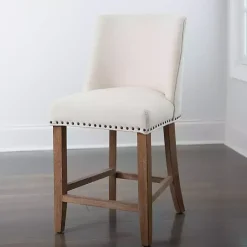 Kirklands Home Cream Julia Counter Stool Ivory