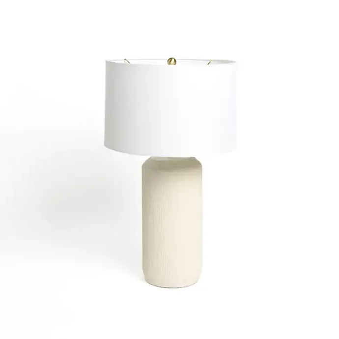 New Kirklands Home Cream Louise Table Lamp White