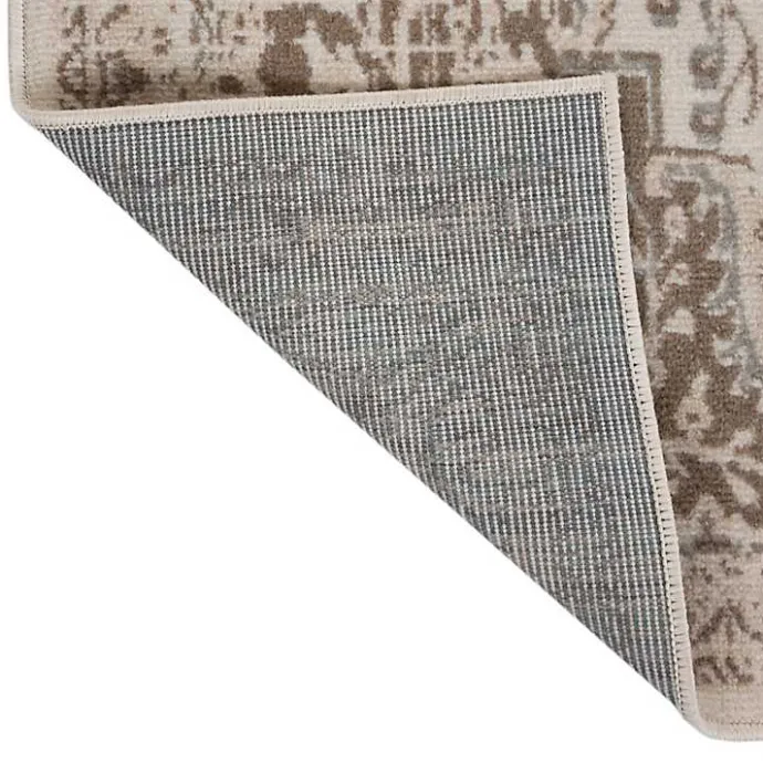 Kirklands Home Cream Medallion Area Rug, 5x8 Ivory
