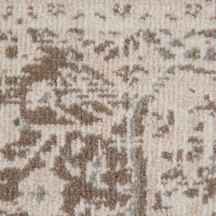 Kirklands Home Cream Medallion Area Rug, 5x8 Ivory