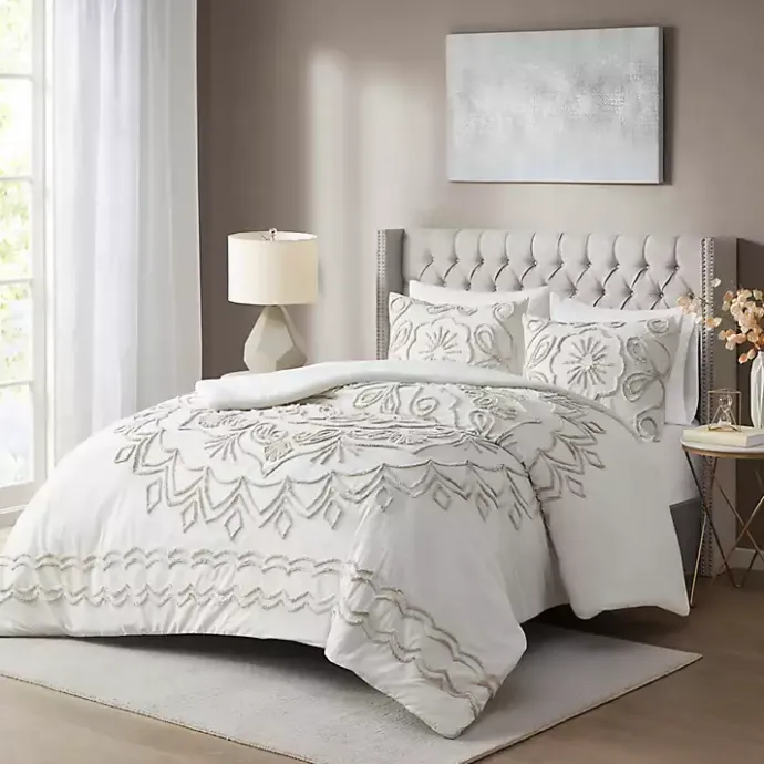 Outlet Kirklands Home Cream Medallion California King Comforter Set White