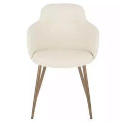 Kirklands Home Cream Modern Accent Chairs, Set of 2 White