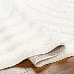 Online Kirklands Home Cream Modern Curve Area Rug, 5x7 Ivory