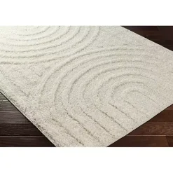 Online Kirklands Home Cream Modern Curve Area Rug, 5x7 Ivory