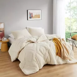 Outlet Kirklands Home Cream Quilted Teddy 2-pc. Twin Comforter Set Ivory