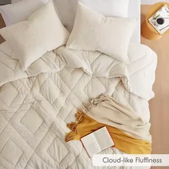 Outlet Kirklands Home Cream Quilted Teddy 2-pc. Twin Comforter Set Ivory