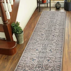 Discount Kirklands Home Cream Royal Motif Wilson Floor Runner, 2x10