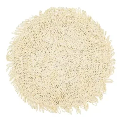 Clearance Kirklands Home Cream Rustic Raffia Placemats, Set of 4 Ivory
