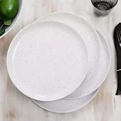 Clearance Kirklands Home Cream Simple Things Dinner Plates, Set of 4 Ivory