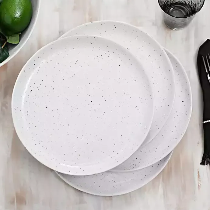 Clearance Kirklands Home Cream Simple Things Dinner Plates, Set of 4 Ivory