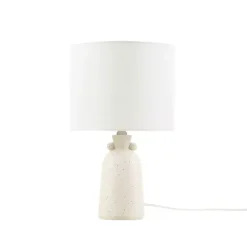 Clearance Kirklands Home Cream Speckled Ceramic Table Lamp White