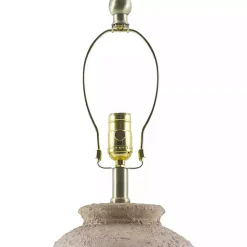 Best Kirklands Home Cream Textured Ceramic Lia Table Lamp Ivory