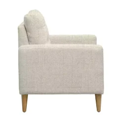 Outlet Kirklands Home Cream Upholstered Tufted Dani Accent Chair White