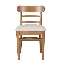New Kirklands Home Cream Upholstered Wood Dining Chairs, Set of 2 White