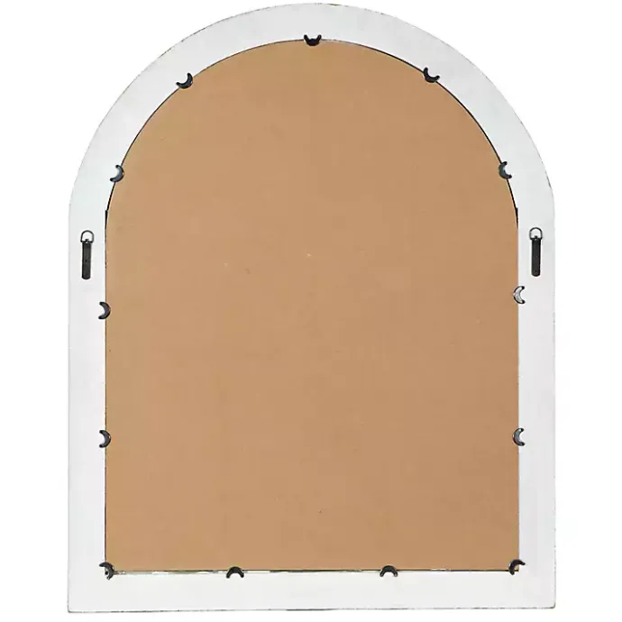 Outlet Kirklands Home Cream Vintage Fir Wood Arch Framed Mirror
