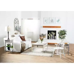 Outlet Kirklands Home Cream Vintage Fir Wood Arch Framed Mirror