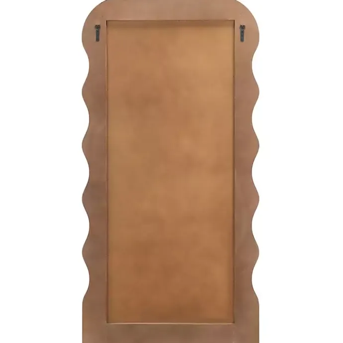 Discount Kirklands Home Cream Wavy Mayha Leaner Mirror White