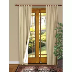 New Kirklands Home Cream Weathermate Curtain Panel, 72 in Ivory