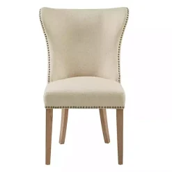 Online Kirklands Home Cream Wing Back Nailhead Dining Chairs, Set of 2 Ivory
