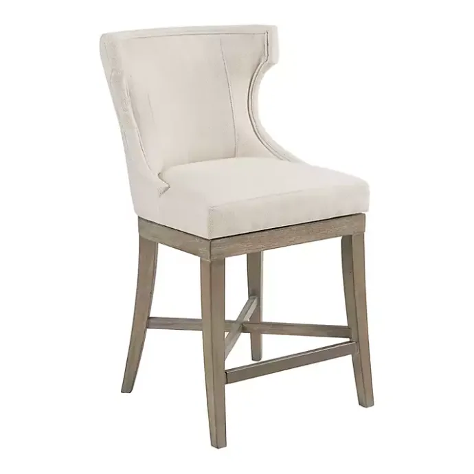 Online Kirklands Home Cream Wingback Swivel Seat Counter Stool