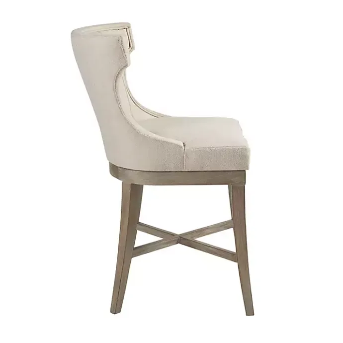 Online Kirklands Home Cream Wingback Swivel Seat Counter Stool