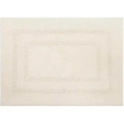 Hot Kirklands Home Creme Plush Reversible Cotton Bath Mat, 45 in. Ivory