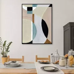 Clearance Kirklands Home Curved Vision Framed Canvas Art Print Multi