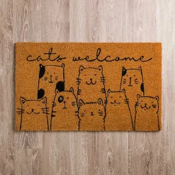 Clearance Kirklands Home Cute Cats Welcome Doormat