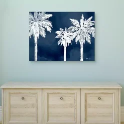 Discount Kirklands Home Cyano Palms Canvas Art Print, 40x30 in.