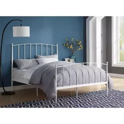 Best Kirklands Home Daisy Modern Arch Queen Bed Frame White