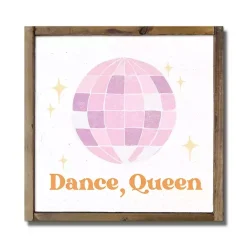 Outlet Kirklands Home Dance, Queen Disco Ball Framed Wall Plaque