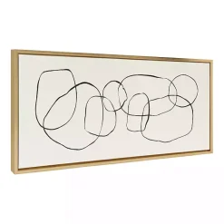 Sale Kirklands Home Dancing Circles Framed Canvas Art Print