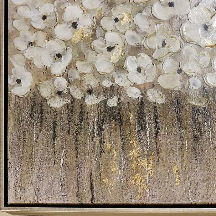 Best Kirklands Home Dancing Flowers Textured Canvas Art Print