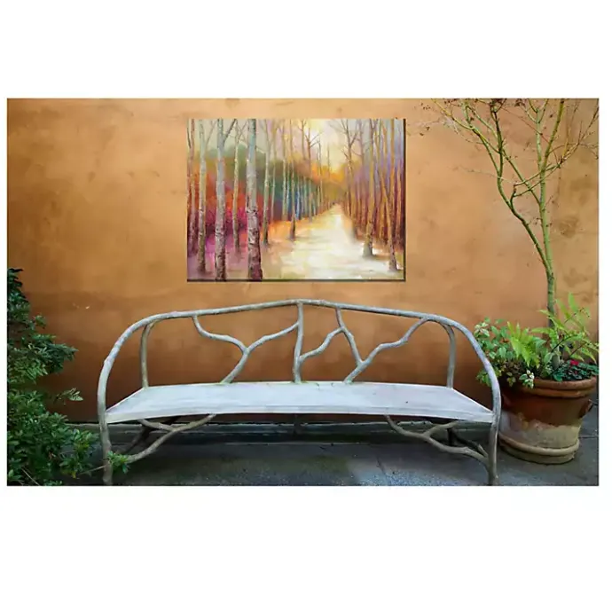 Hot Kirklands Home Dappled Forest Outdoor Canvas Art Print Multi