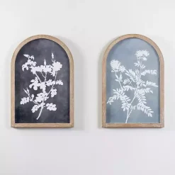 Sale Kirklands Home Dark Botanicals Arch Framed Wall Art Blue