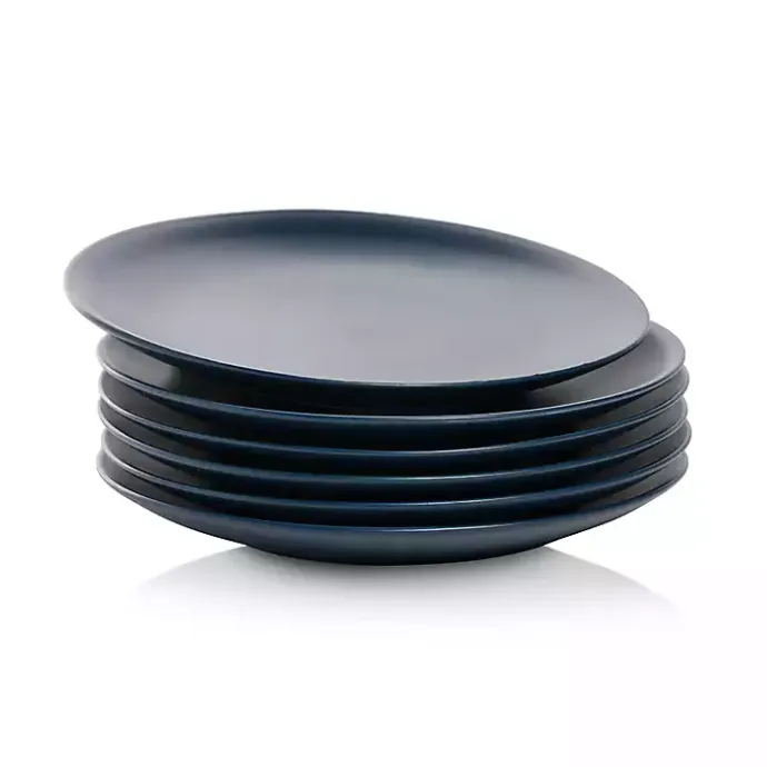 Outlet Kirklands Home Dark Classic Coupe Salad Plates, Set of 6 Blue