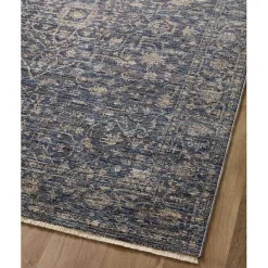 Discount Kirklands Home Dark Sorrento Medallion Area Rug, 5x7 Blue