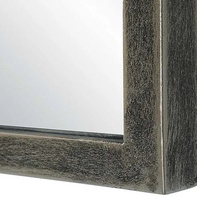 Clearance Kirklands Home Dark Bronze Arched Scallop Edge Wall Mirror Gray