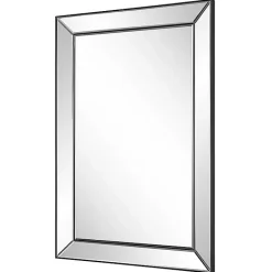 Kirklands Home Dark Bronze Bevel Rectangle Wall Mirror