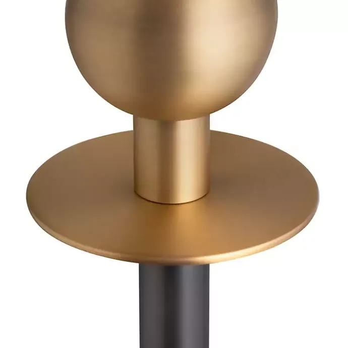 Kirklands Home Dark Bronze Decorative Floor Lamp White