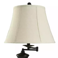 Best Kirklands Home Dark Bronze Madison Swing Arm Floor Lamp White