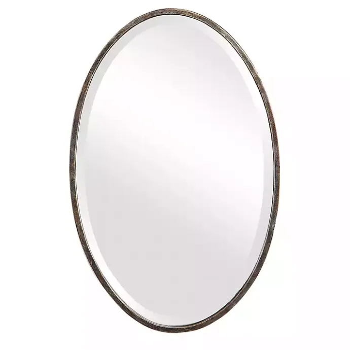 Outlet Kirklands Home Dark Bronze Oval Wall Mirror