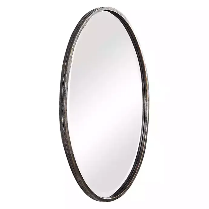 Outlet Kirklands Home Dark Bronze Oval Wall Mirror