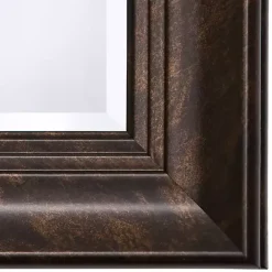 Online Kirklands Home Dark Bronze Rectangular Frame Wall Mirror