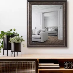 Online Kirklands Home Dark Bronze Rectangular Frame Wall Mirror