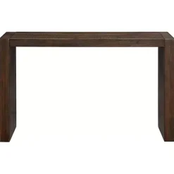 Hot Kirklands Home Dark Distressed Wood Console Table Brown
