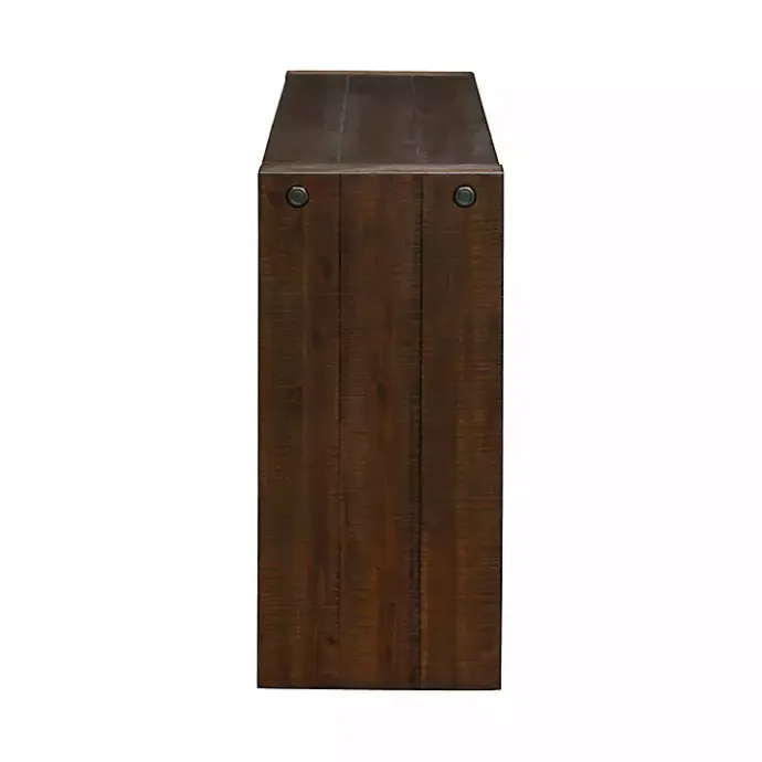 Hot Kirklands Home Dark Distressed Wood Console Table Brown
