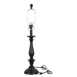Hot Kirklands Home Dark Brown Transitional Table Lamps, Set of 2 Tan