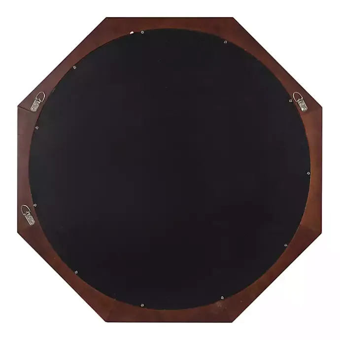 Online Kirklands Home Dark Wood Octagon Cyrus Wall Mirror Brown