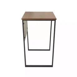Kirklands Home Dark Coffee Wood Computer Desk